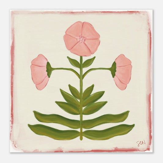 Folk Bloom - Blush Print Material Gelato 40x40 cm / 16x16″