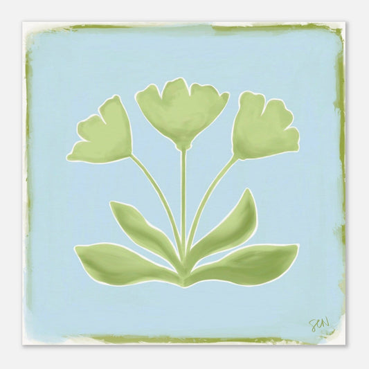 Southern Bloom - Sky Print Material Gelato 40x40 cm / 16x16″