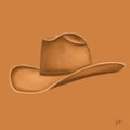 Colored Cowboy Hat - Chestnut