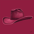 Colored Cowboy Hat - Merlot