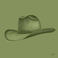 Colored Cowboy Hat - Palm Leaf