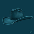 Colored Cowboy Hat - Teal