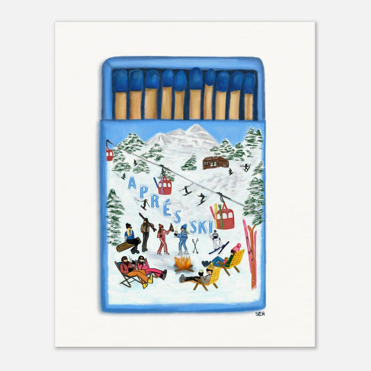 Aprés Ski Matchbox Print Print Material Artisen Avenue 20x25 cm / 8x10″ 