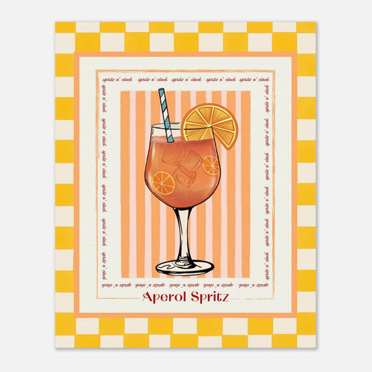 Cocktail Hour - Aperol Spritz Print Material Gelato 20x25 cm / 8x10″ 