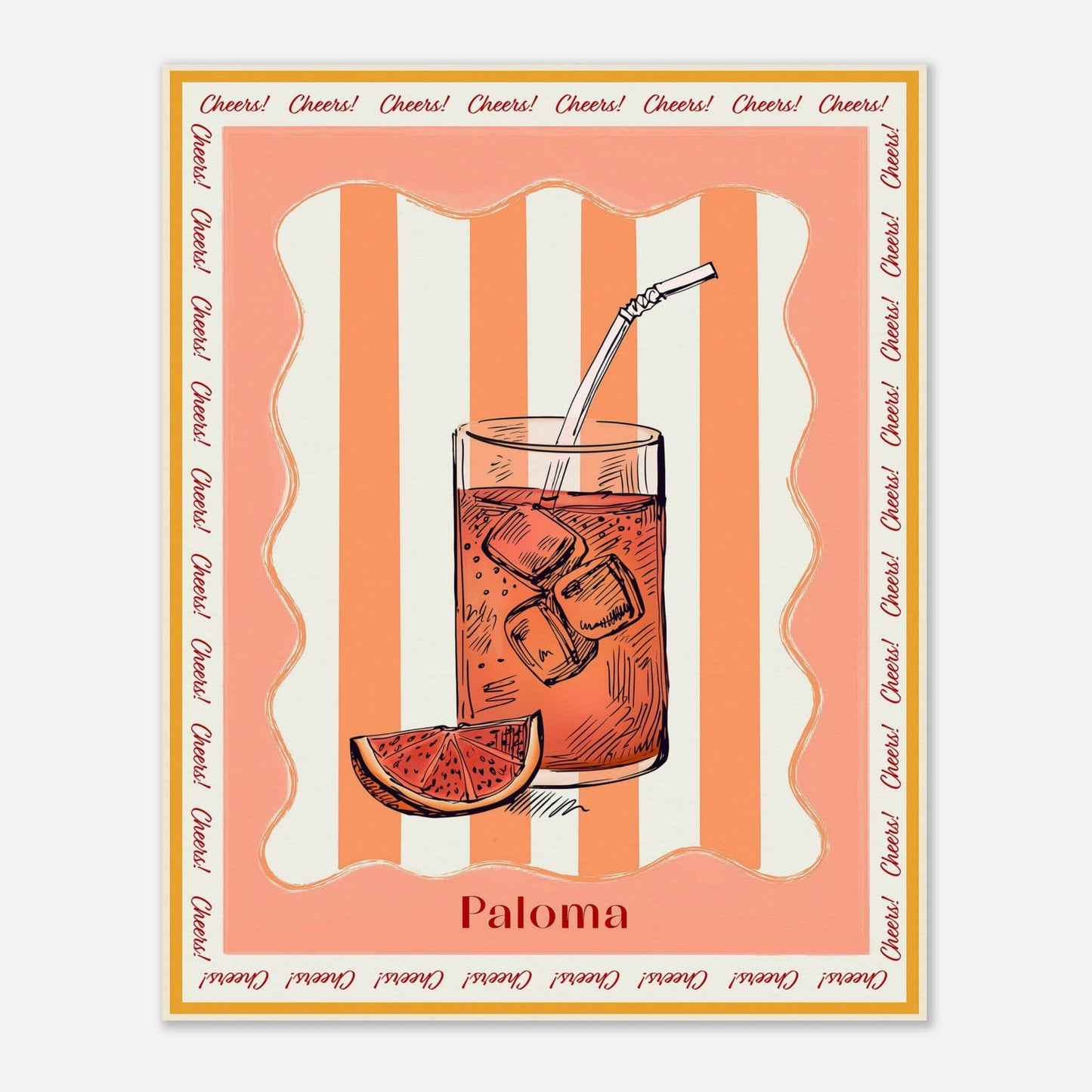 Cocktail Hour - Paloma Print Material Gelato 20x25 cm / 8x10″ 