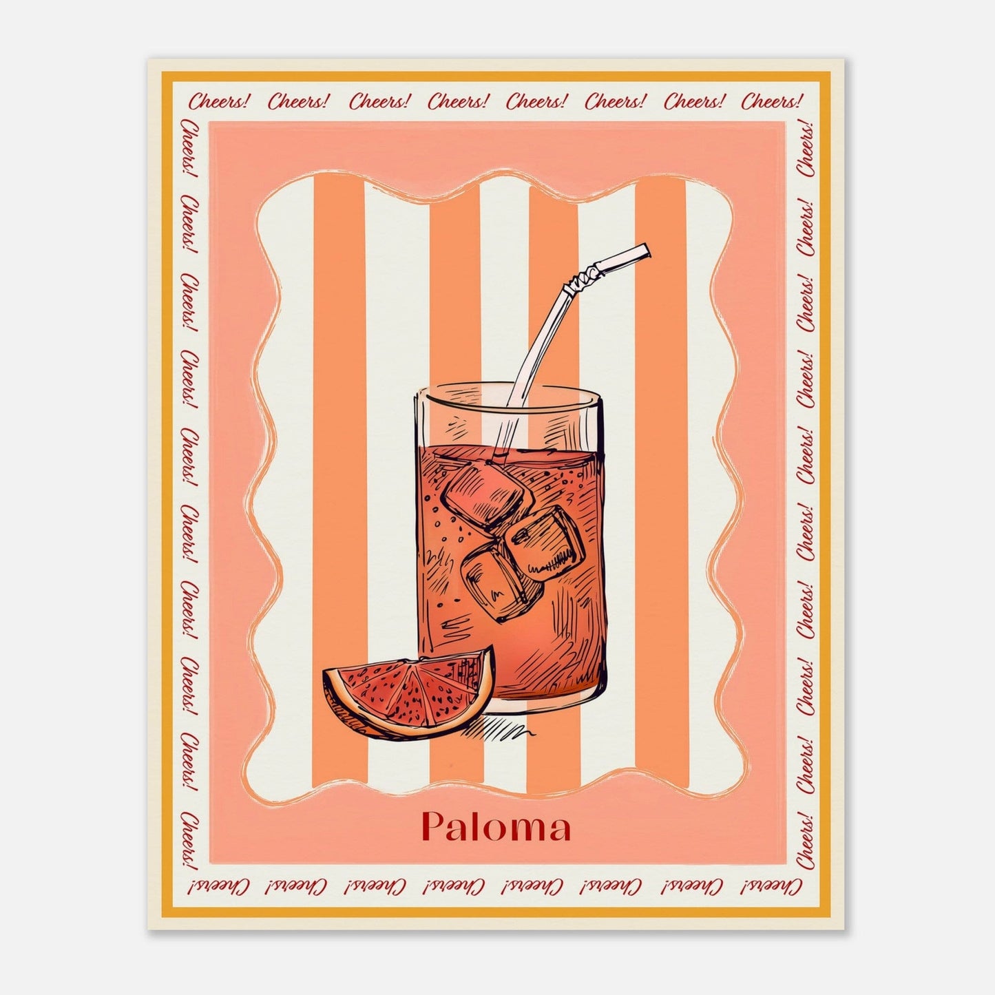 Cocktail Hour - Paloma Print Material Gelato 40x50 cm / 16x20″ 