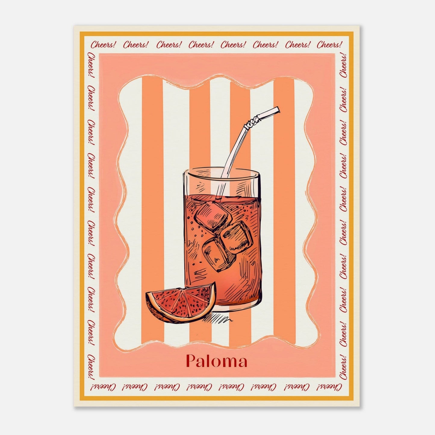 Cocktail Hour - Paloma Print Material Gelato 45x60 cm / 18x24″ 