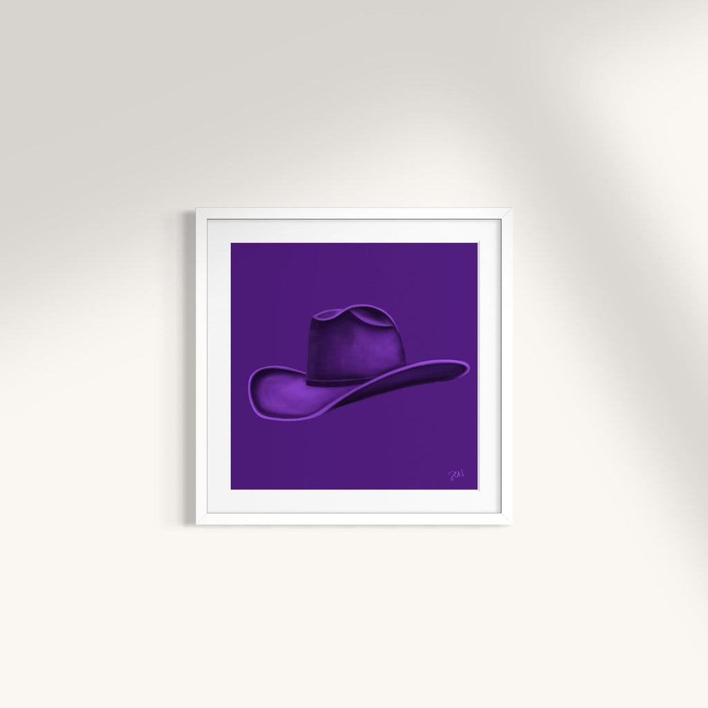 Colored Cowboy Hat - Amethyst Print Material Artisen Avenue 