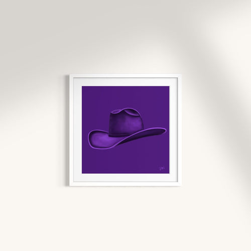 Colored Cowboy Hat - Amethyst Print Material Artisen Avenue 