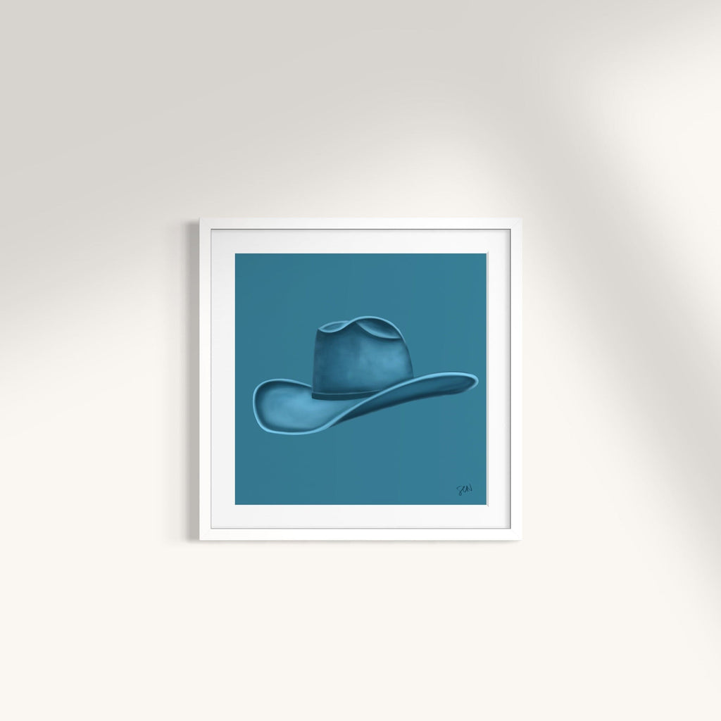 Colored Cowboy Hat - Aqua Print Material Artisen Avenue 