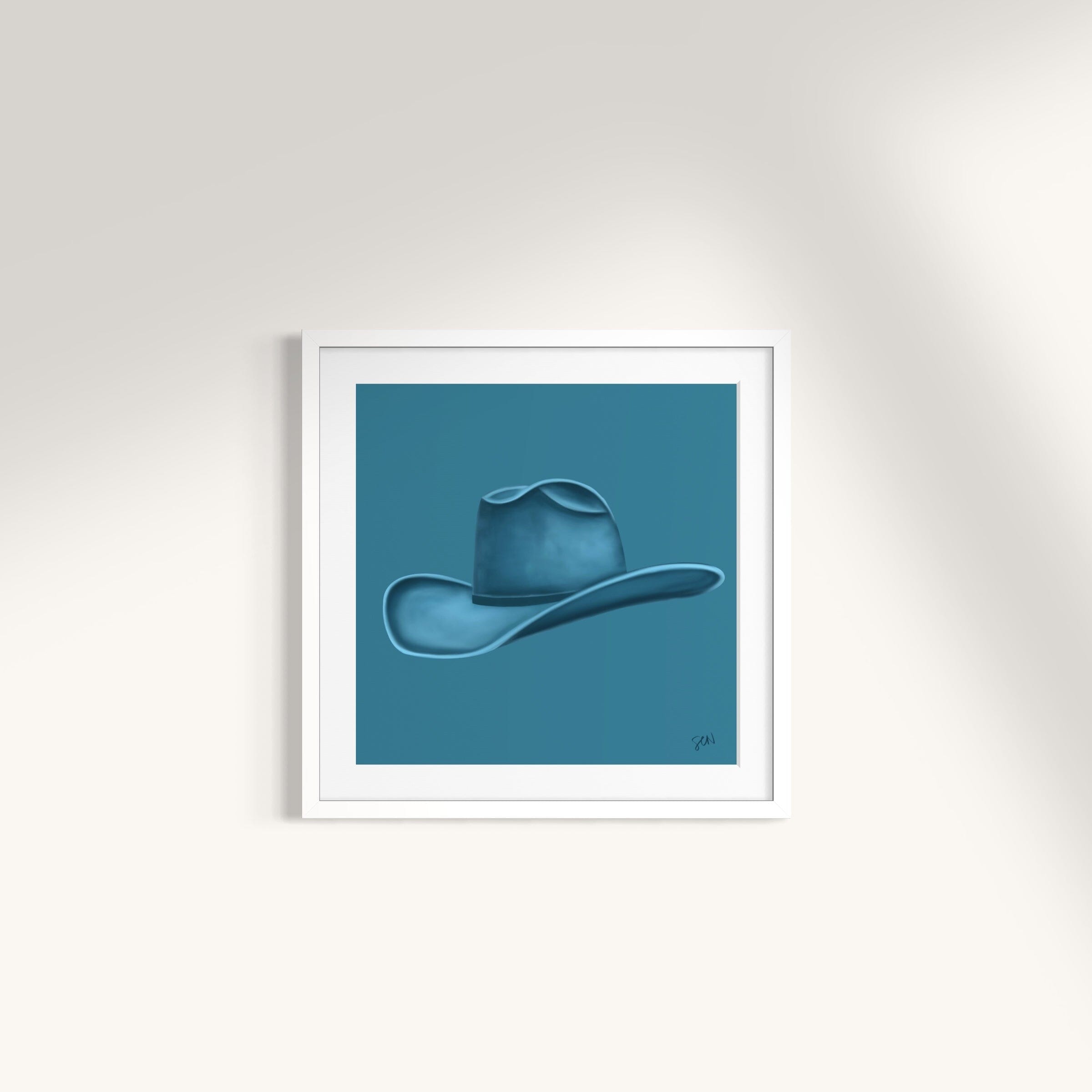 Colored Cowboy Hat - Aqua Print Material Artisen Avenue 