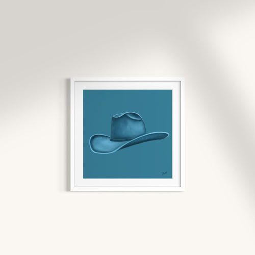 Colored Cowboy Hat - Aqua Print Material Artisen Avenue 