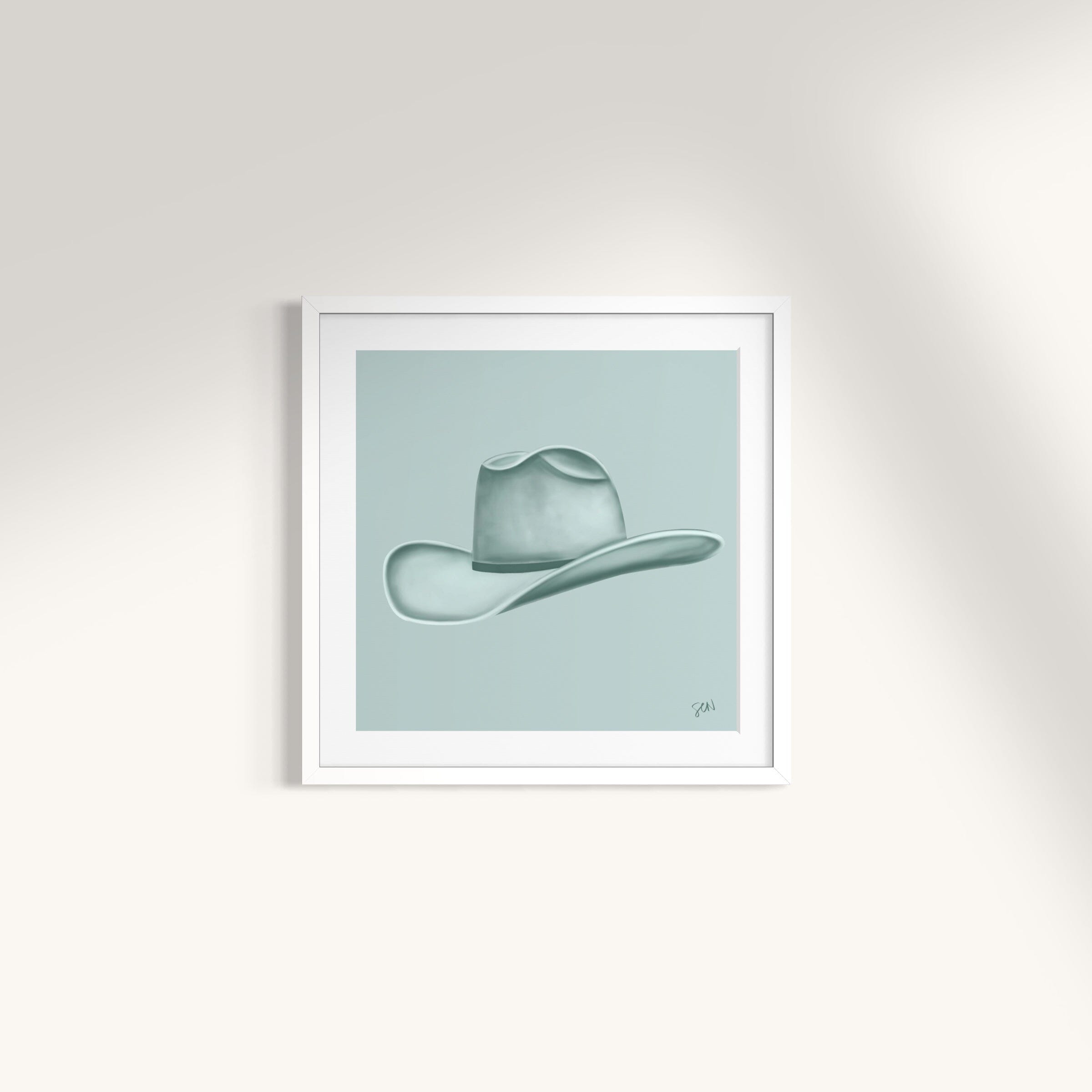 Colored Cowboy Hat - Ash Grey Print Material Artisen Avenue 