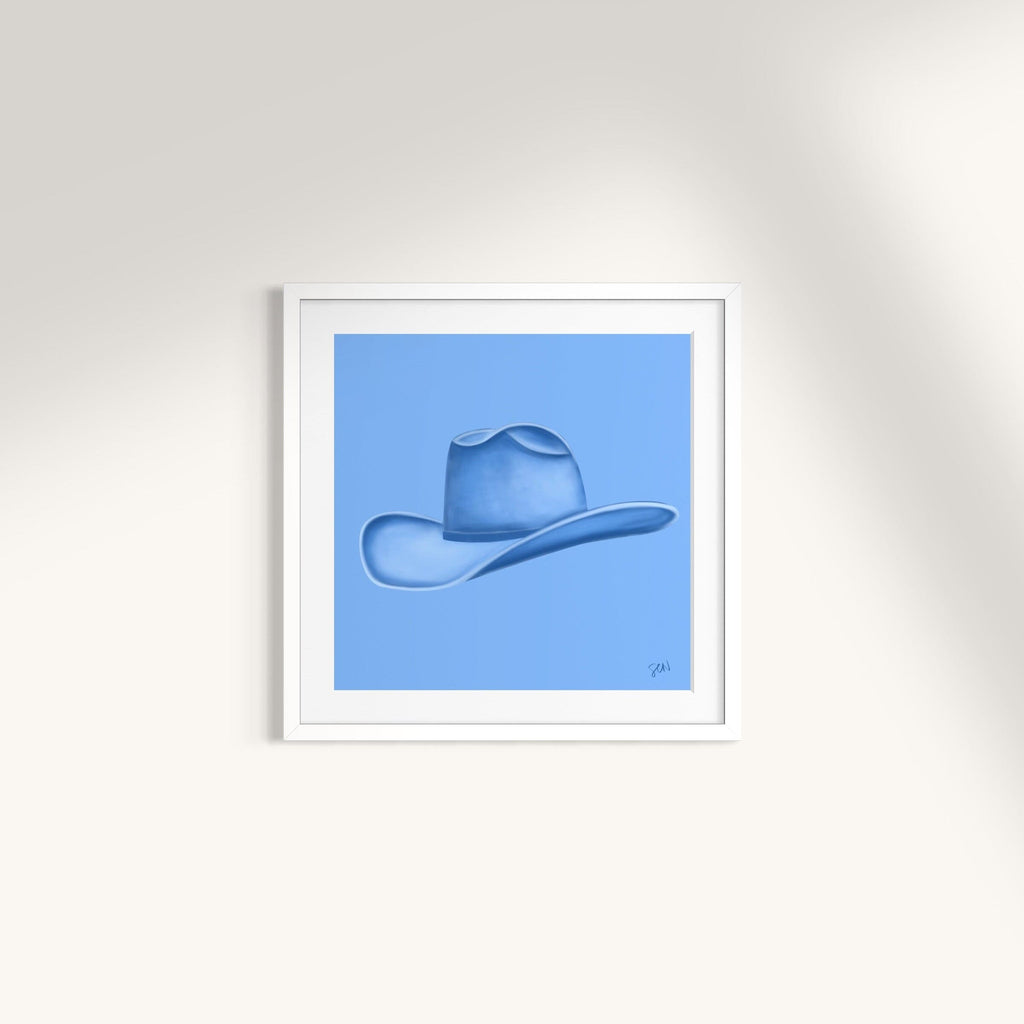 Colored Cowboy Hat - Baby Blue Print Material Artisen Avenue 