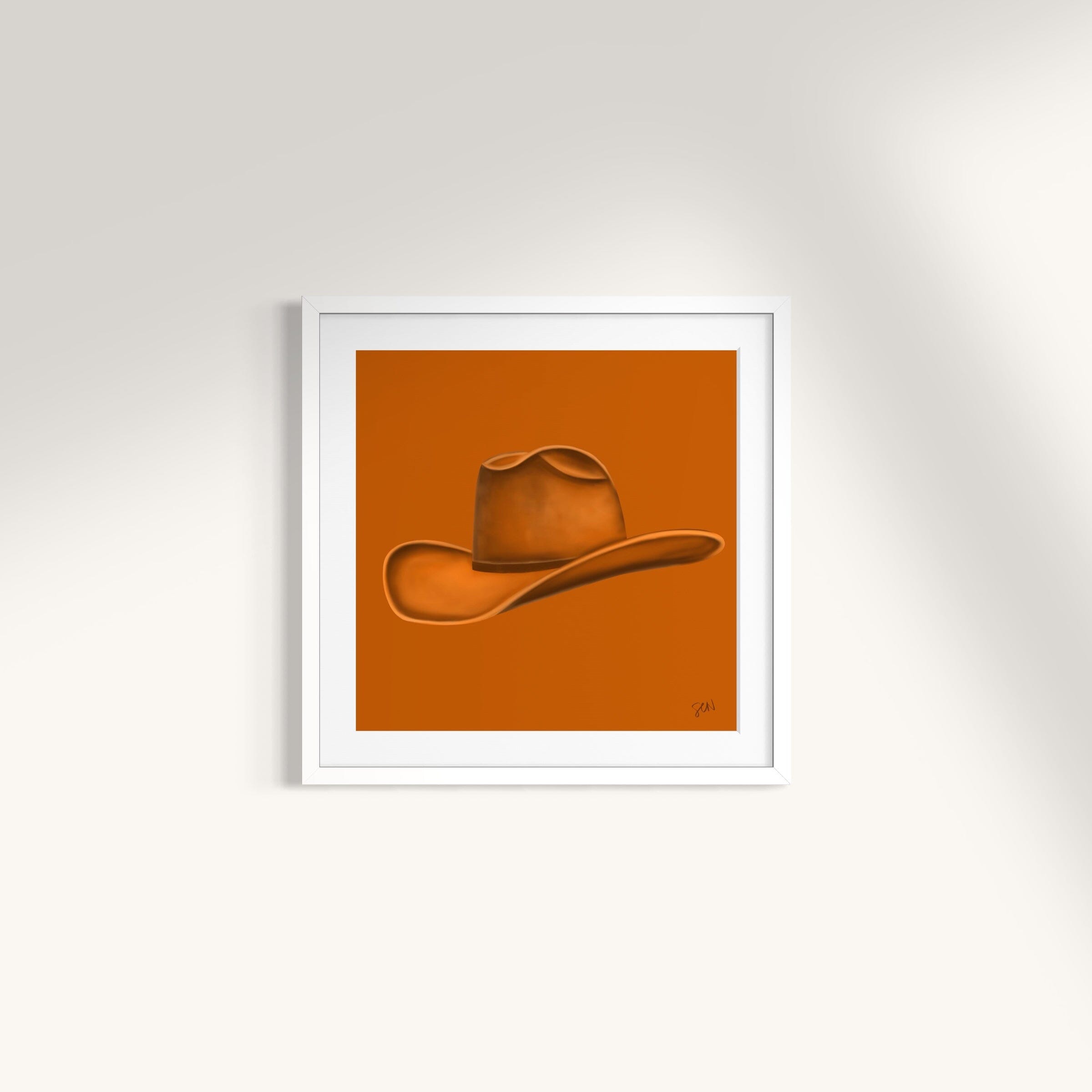 Colored Cowboy Hat - Burnt Orange Print Material Artisen Avenue 