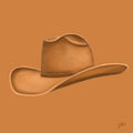 Colored Cowboy Hat - Chestnut Print Material Artisen Avenue 