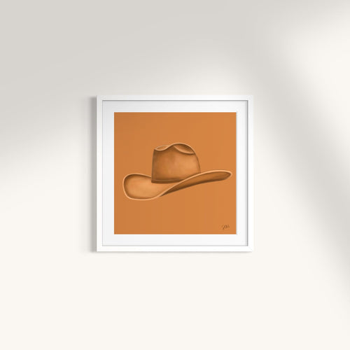 Colored Cowboy Hat - Chestnut Print Material Artisen Avenue 