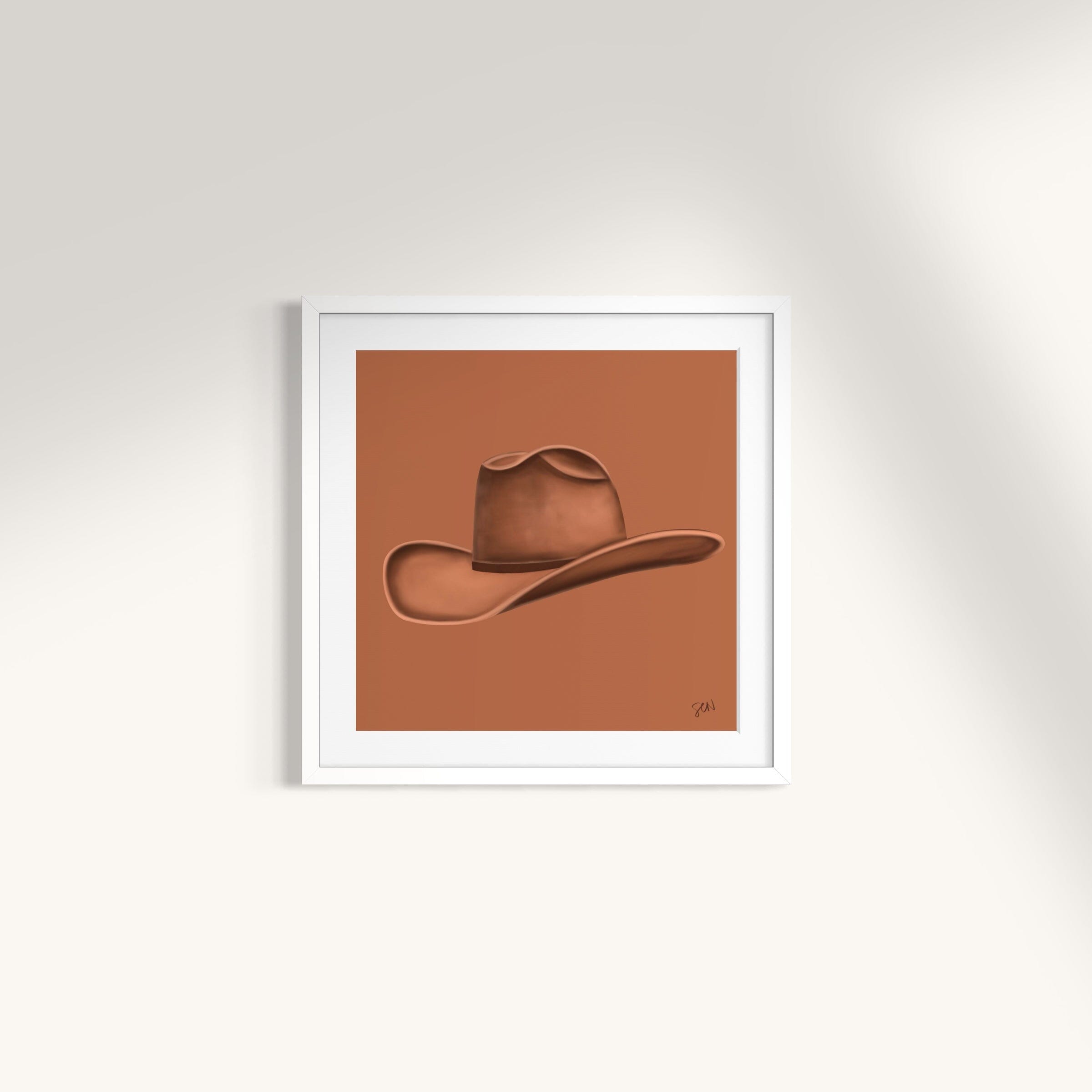 Colored Cowboy Hat - Cinnamon Print Material Artisen Avenue 