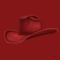 Colored Cowboy Hat - Crushed Berry Print Material Artisen Avenue 