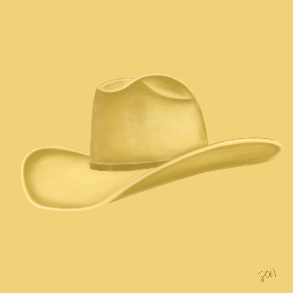 Colored Cowboy Hat - Custard Print Material Artisen Avenue 