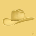 Colored Cowboy Hat - Custard Print Material Artisen Avenue 