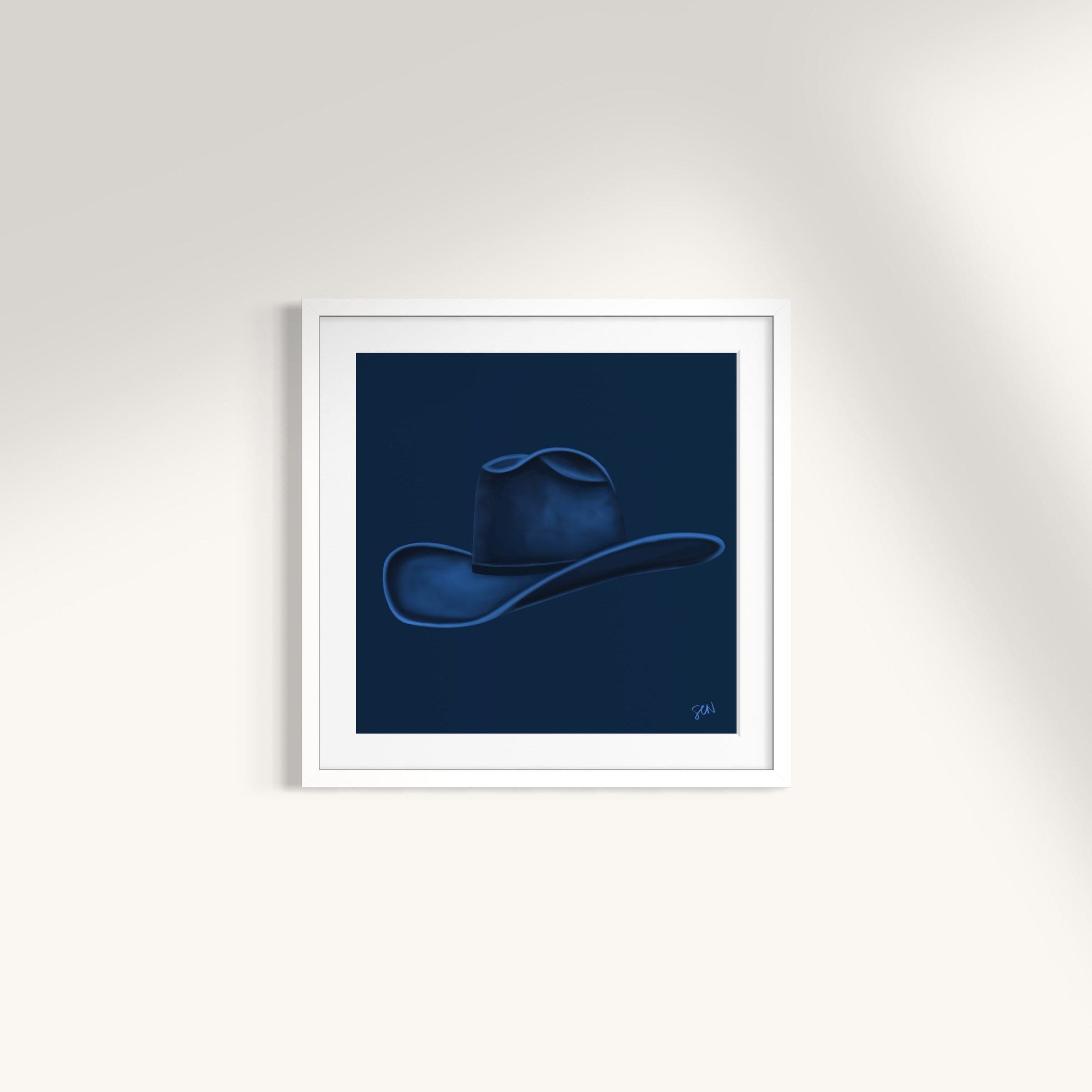 Colored Cowboy Hat - Dark Blue Print Material Artisen Avenue 