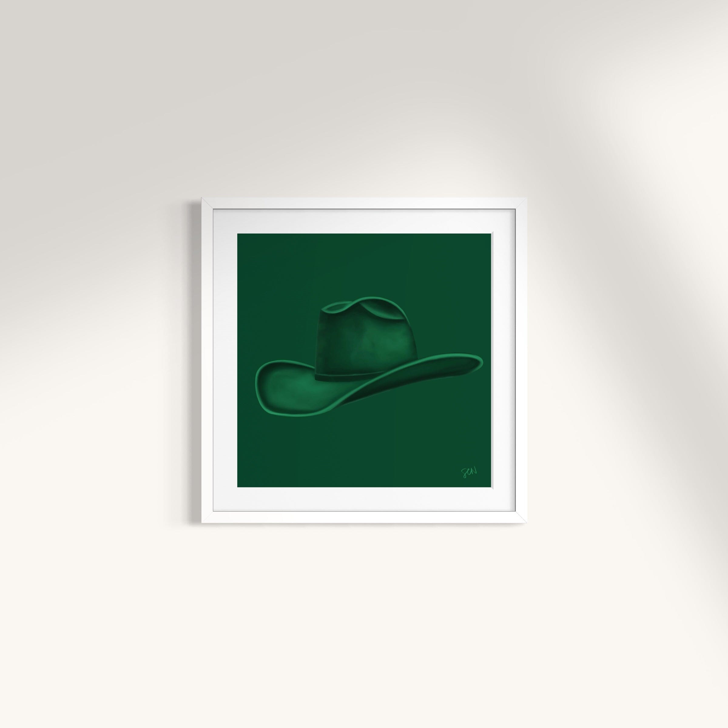 Colored Cowboy Hat - Deep Forest Print Material Artisen Avenue 