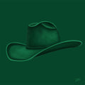 Colored Cowboy Hat - Deep Forest Print Material Artisen Avenue 