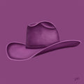 Colored Cowboy Hat - Grape Soda Print Material Artisen Avenue 