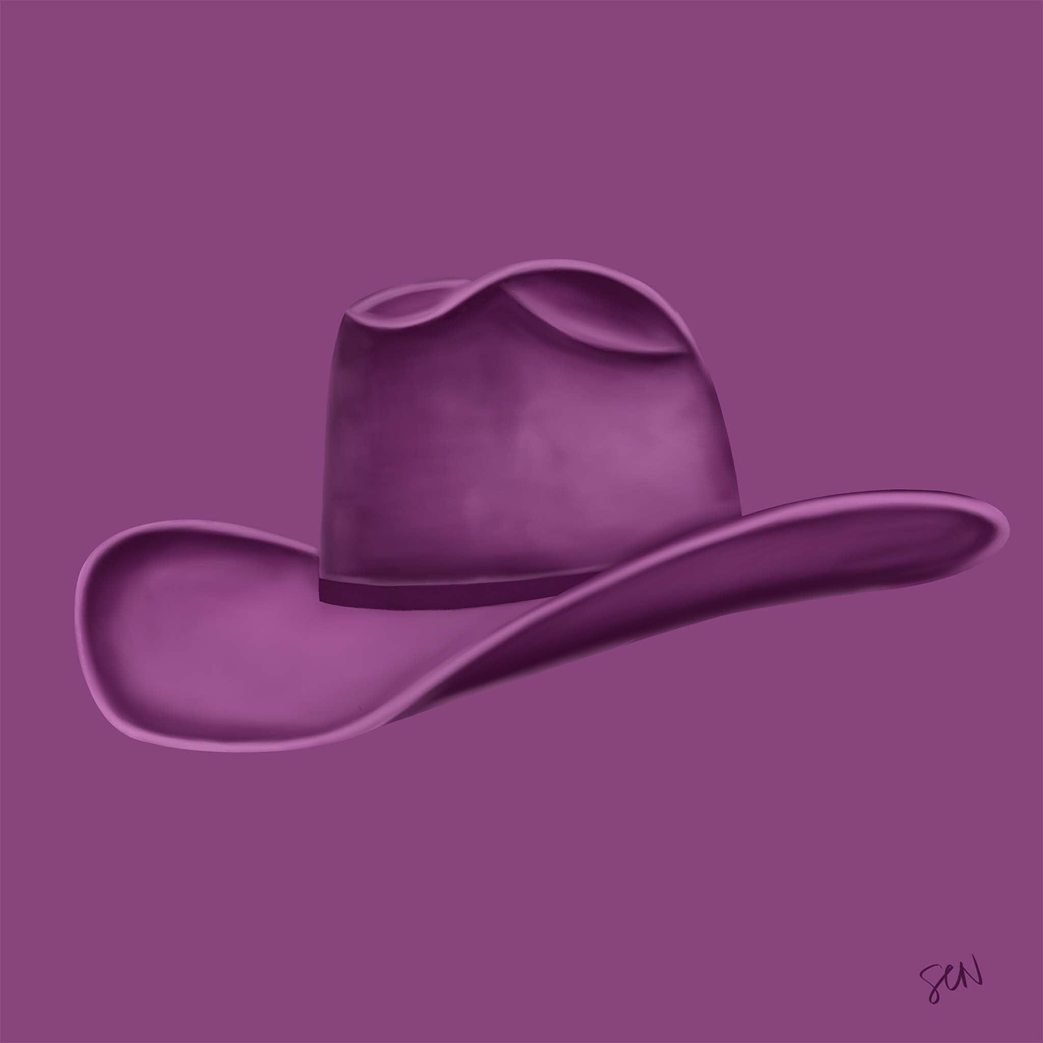 Colored Cowboy Hat - Grape Soda Print Material Artisen Avenue 