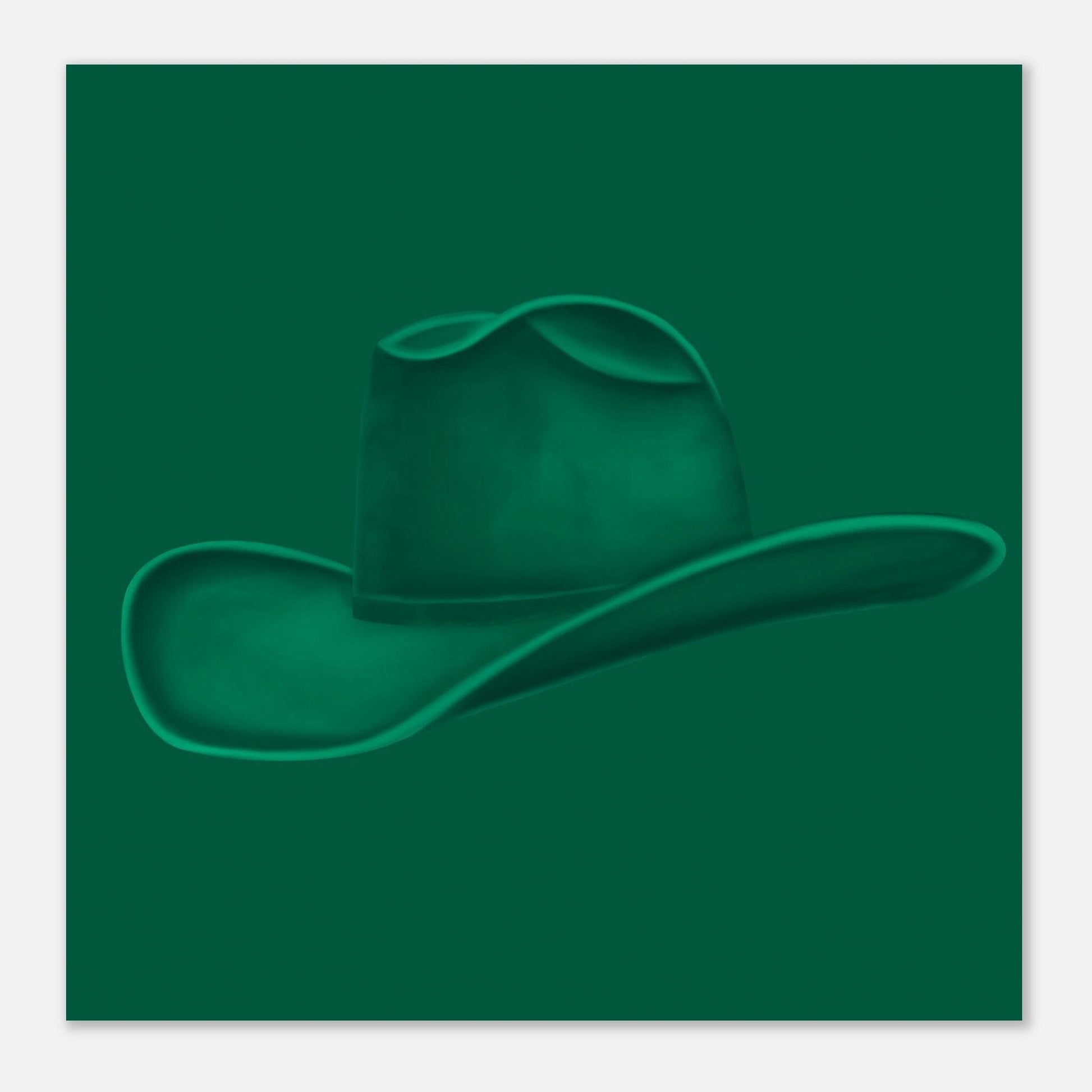 Colored Cowboy Hat - Hunter Print Material Gelato 25x25 cm / 10x10″ 