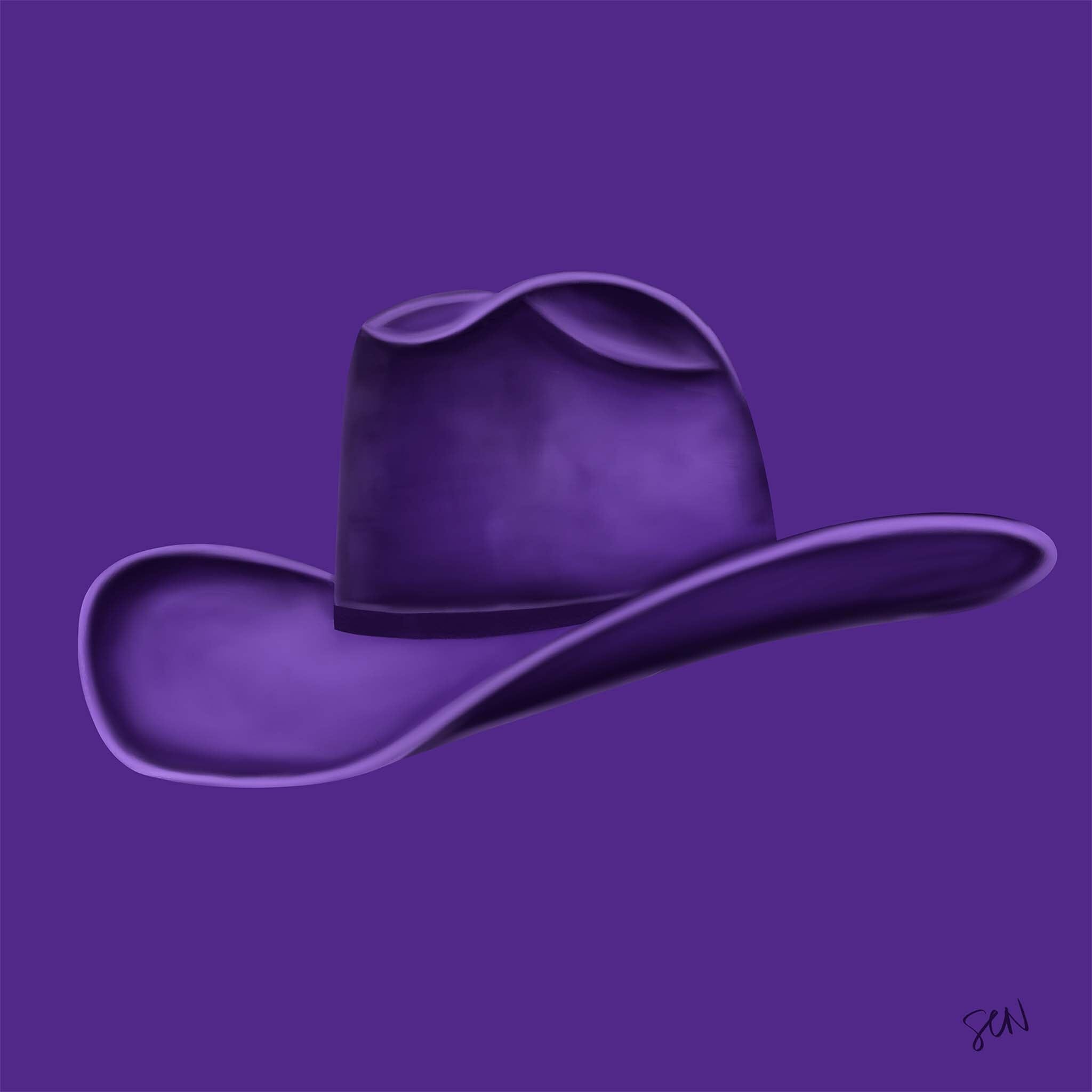 Colored Cowboy Hat - Indigo Print Material Artisen Avenue 