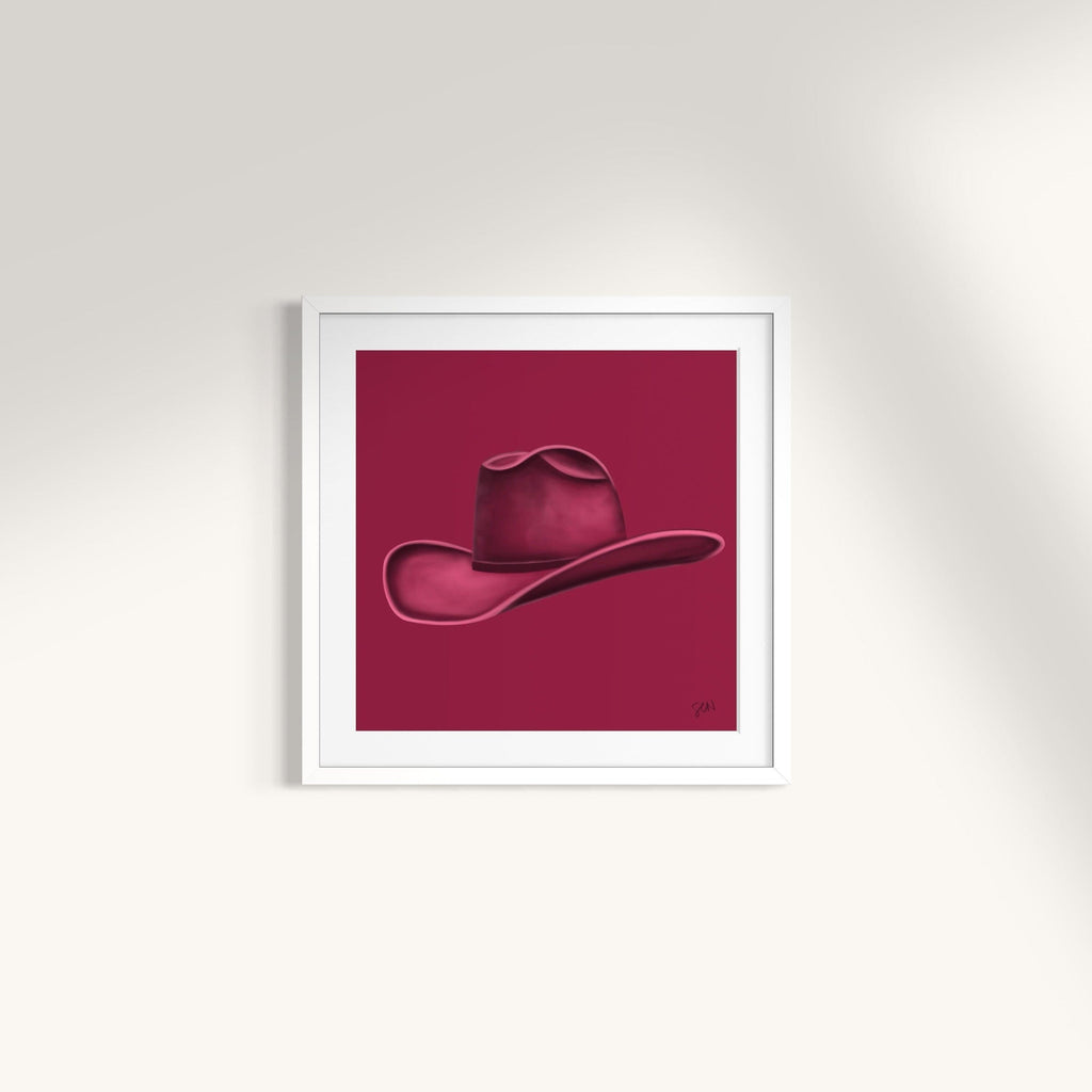 Colored Cowboy Hat - Merlot Print Material Artisen Avenue 