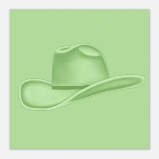 Colored Cowboy Hat - Mint Print Material Gelato 50x50 cm / 20x20″ 
