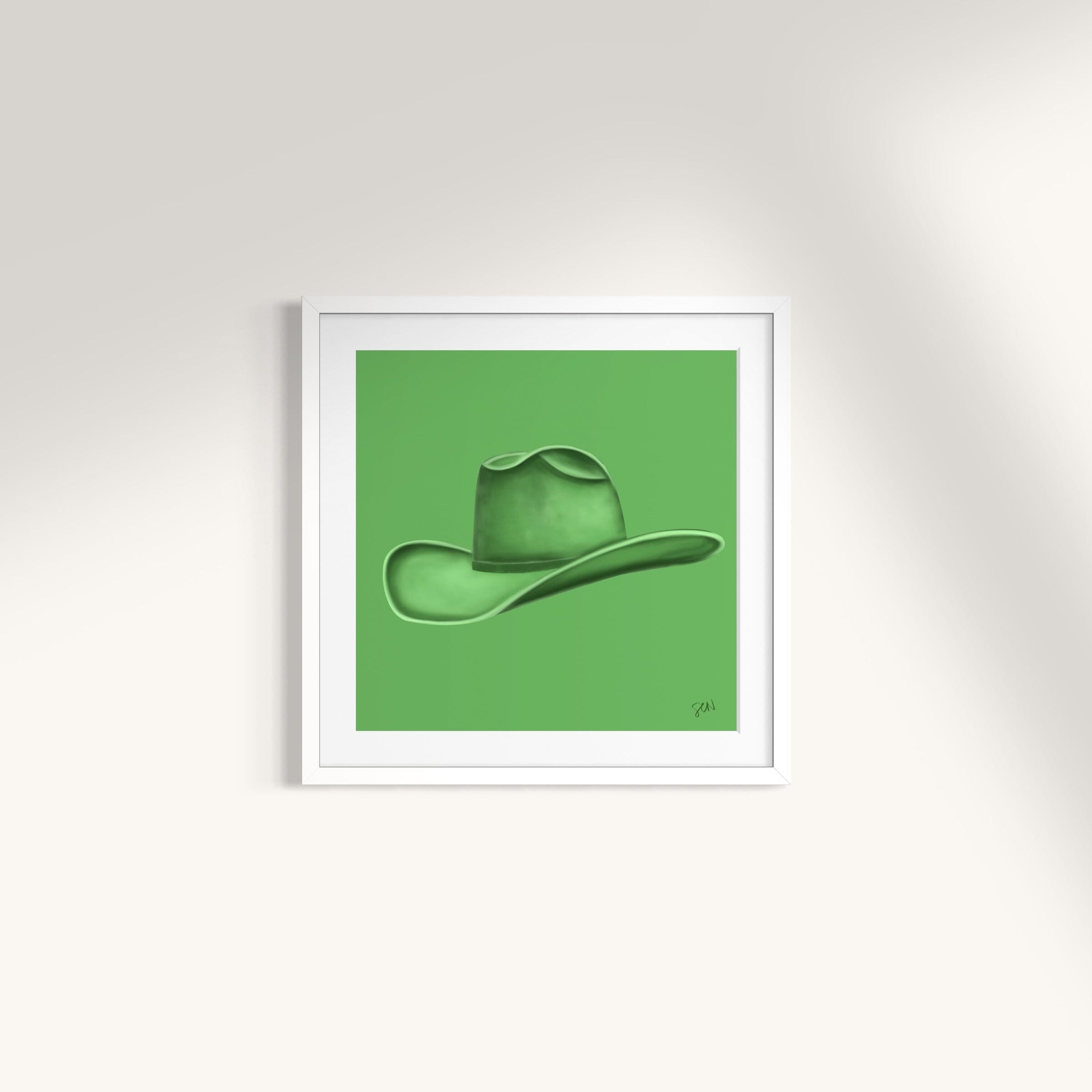 Colored Cowboy Hat - Moss Green Print Material Artisen Avenue 