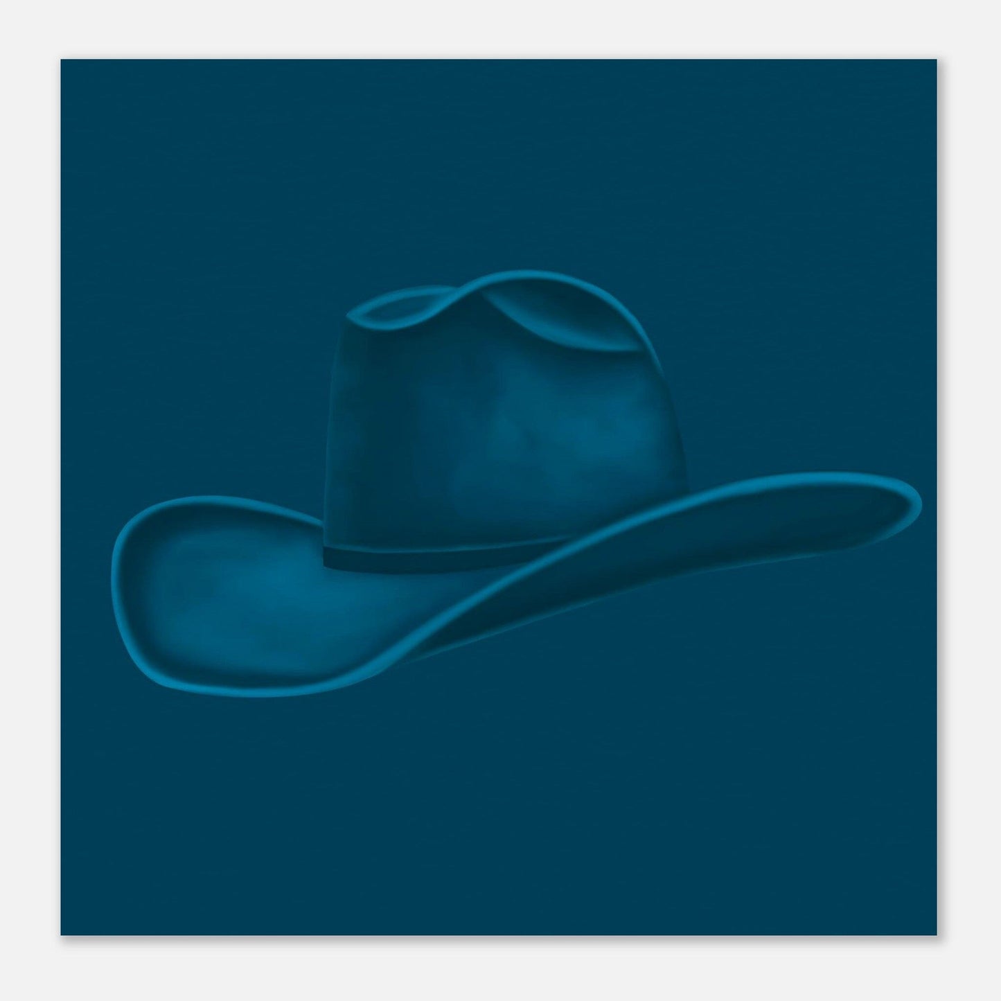 Colored Cowboy Hat - Navy Print Material Gelato 25x25 cm / 10x10″ 