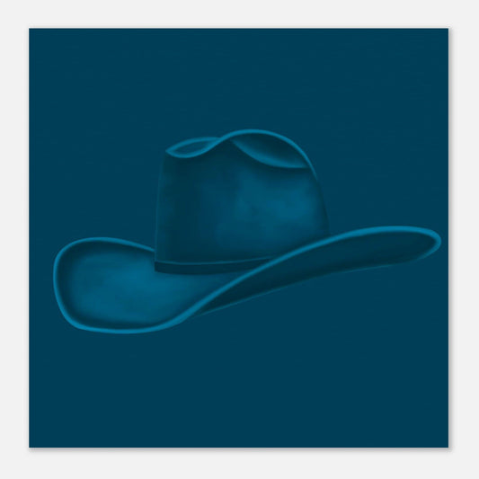 Colored Cowboy Hat - Navy Print Material Gelato 25x25 cm / 10x10″ 