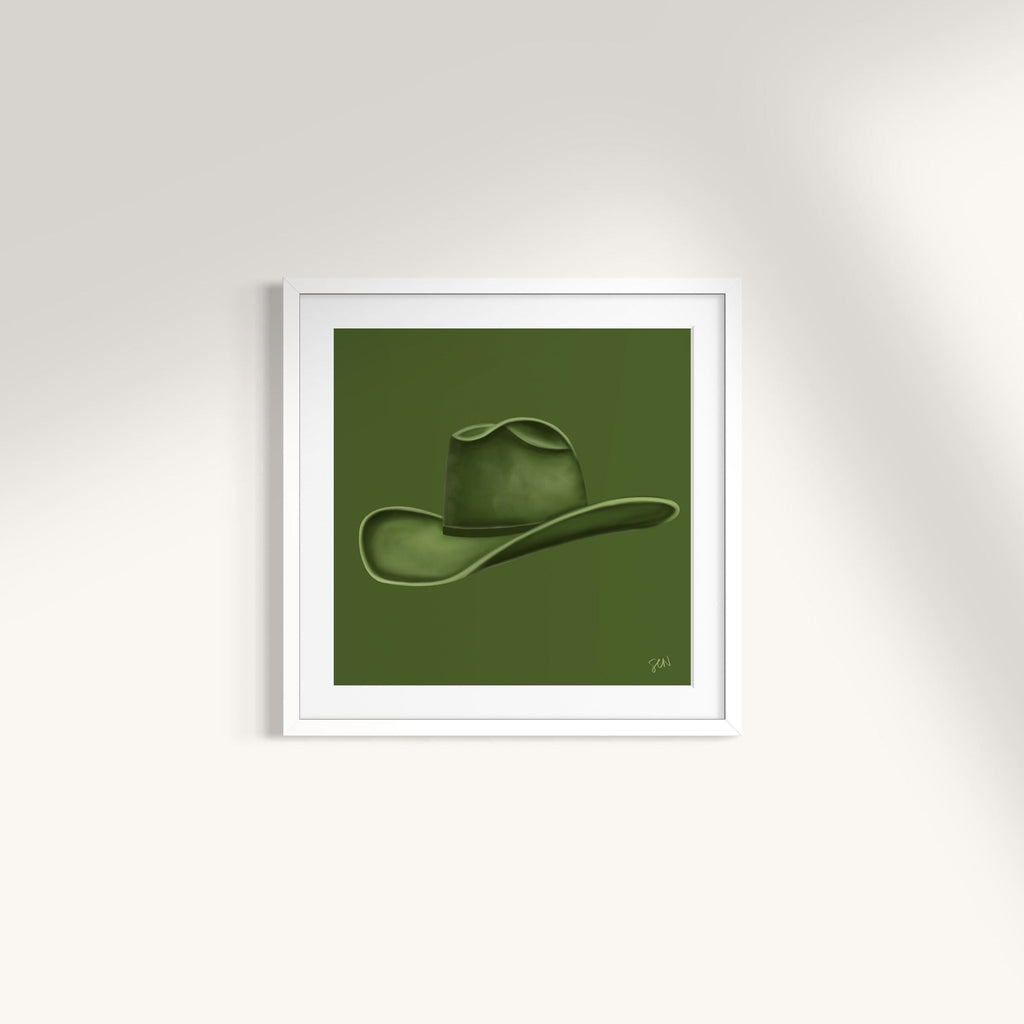 Colored Cowboy Hat - Olive Leaf Print Material Artisen Avenue 