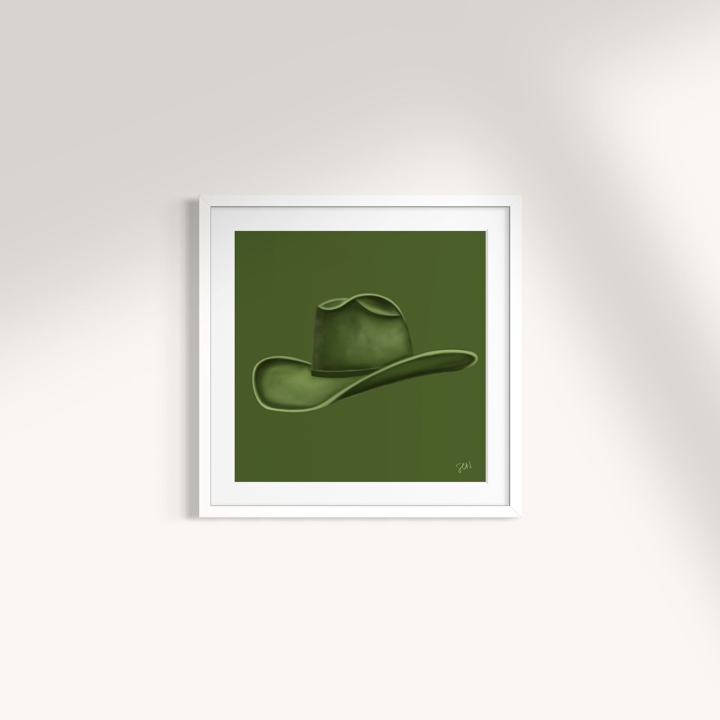 Colored Cowboy Hat - Olive Leaf Print Material Artisen Avenue 