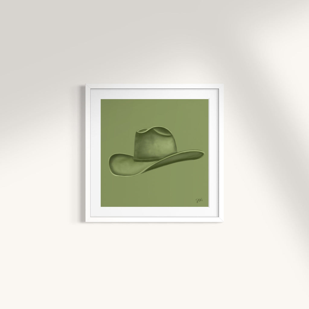 Colored Cowboy Hat - Palm Leaf Print Material Artisen Avenue 