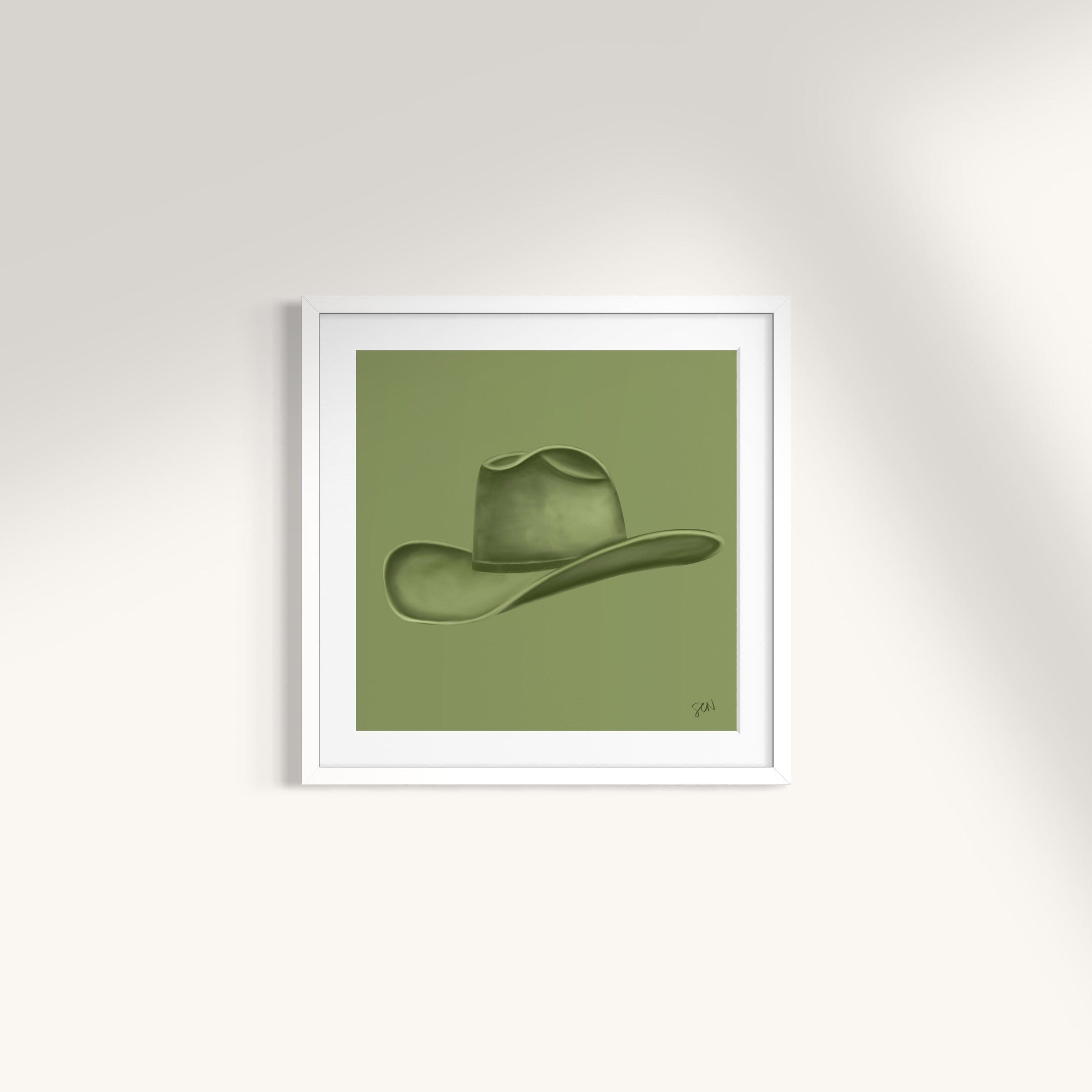 Colored Cowboy Hat - Palm Leaf Print Material Artisen Avenue 