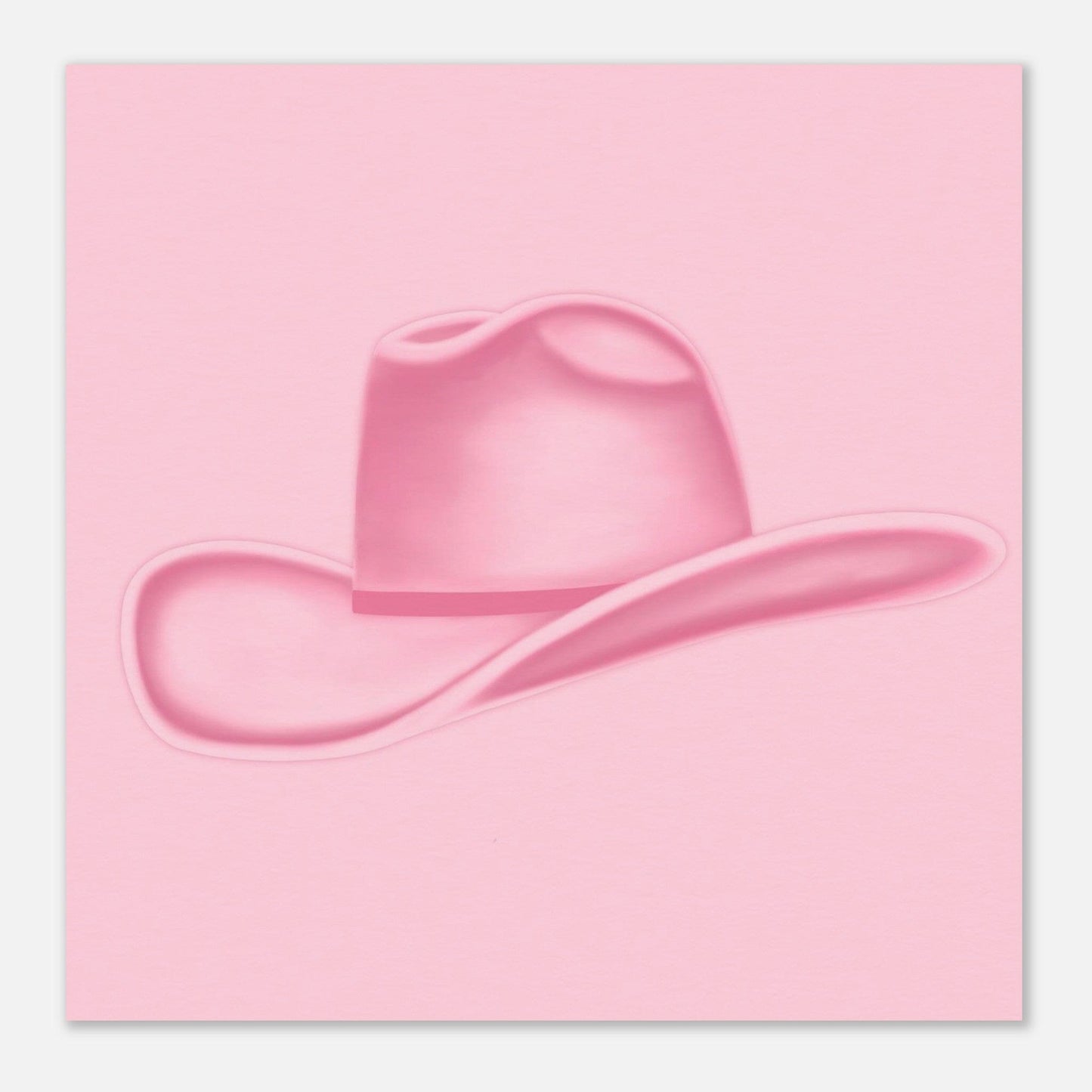 Colored Cowboy Hat - Rosé Print Material Gelato 25x25 cm / 10x10″ 