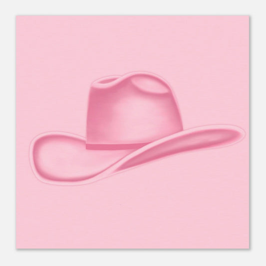 Colored Cowboy Hat - Rosé Print Material Gelato 25x25 cm / 10x10″ 