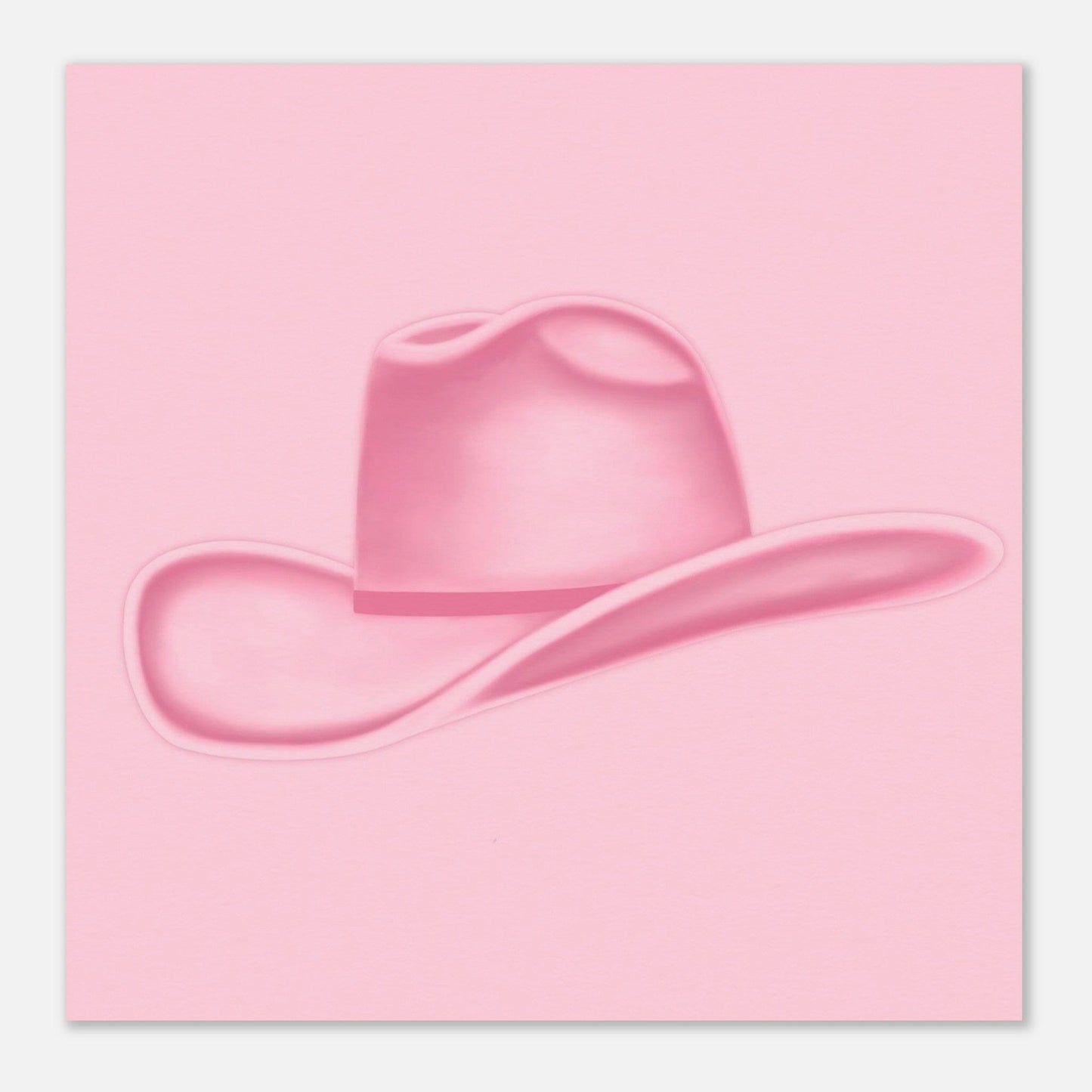 Colored Cowboy Hat - Rosé Print Material Gelato 30x30 cm / 12x12″ 