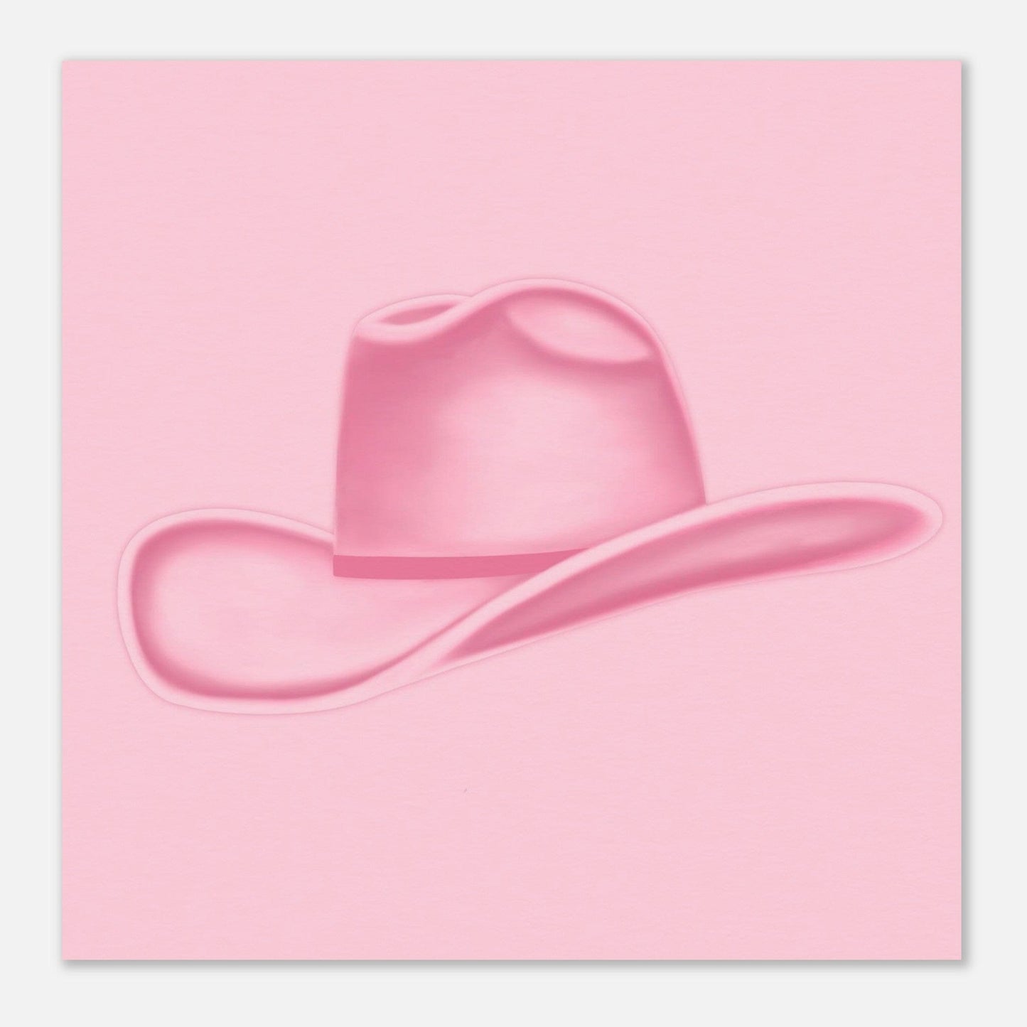 Colored Cowboy Hat - Rosé Print Material Gelato 35x35 cm / 14x14″ 