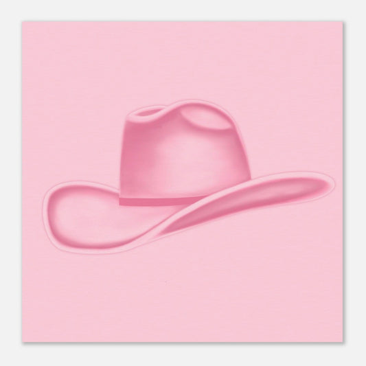 Colored Cowboy Hat - Rosé Print Material Gelato 50x50 cm / 20x20″ 