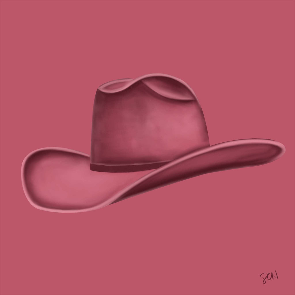 Colored Cowboy Hat - Rosewood Print Material Artisen Avenue 