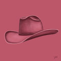 Colored Cowboy Hat - Rosewood Print Material Artisen Avenue 