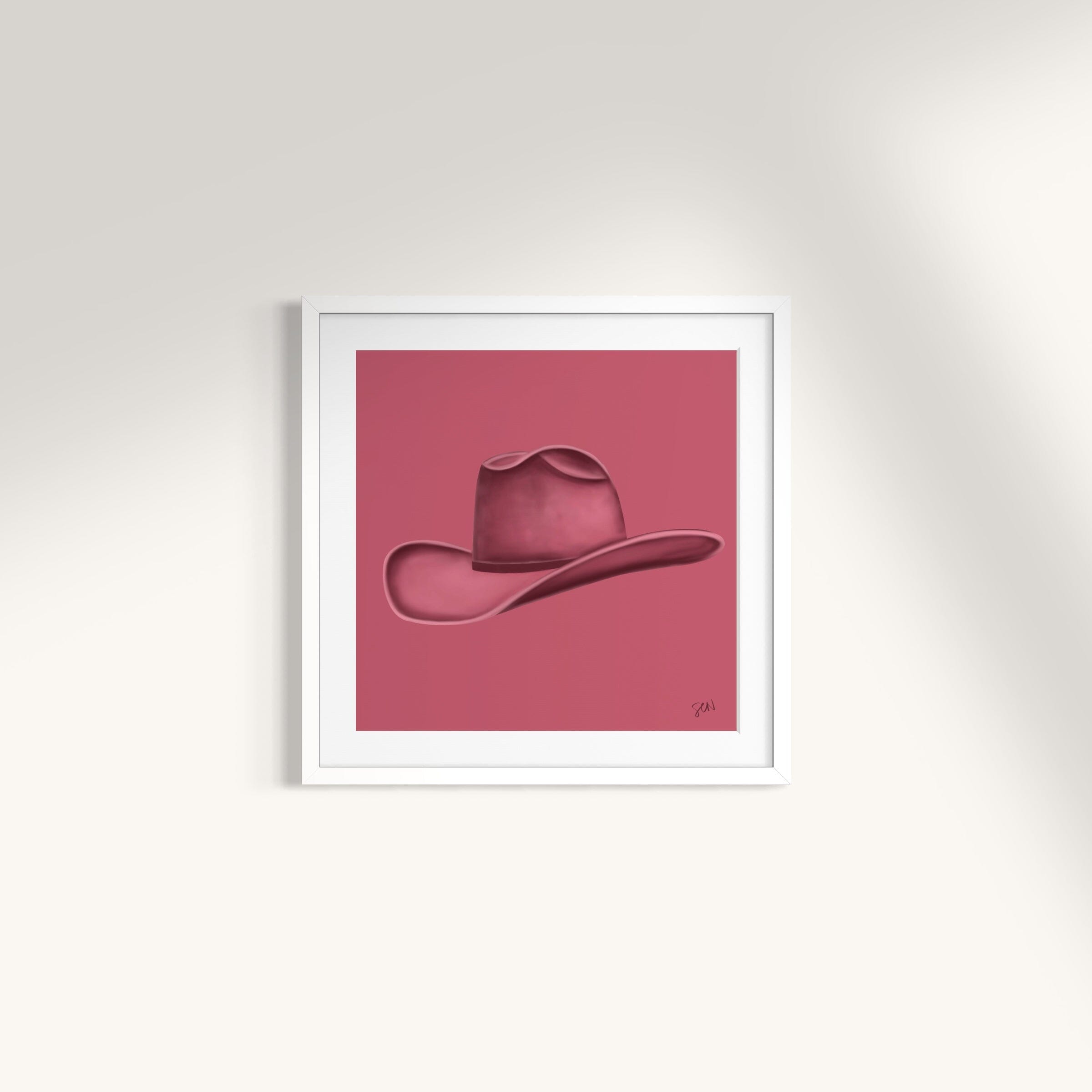 Colored Cowboy Hat - Rosewood Print Material Artisen Avenue 