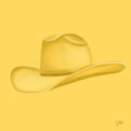 Colored Cowboy Hat - Sunshine Gold Print Material Artisen Avenue 